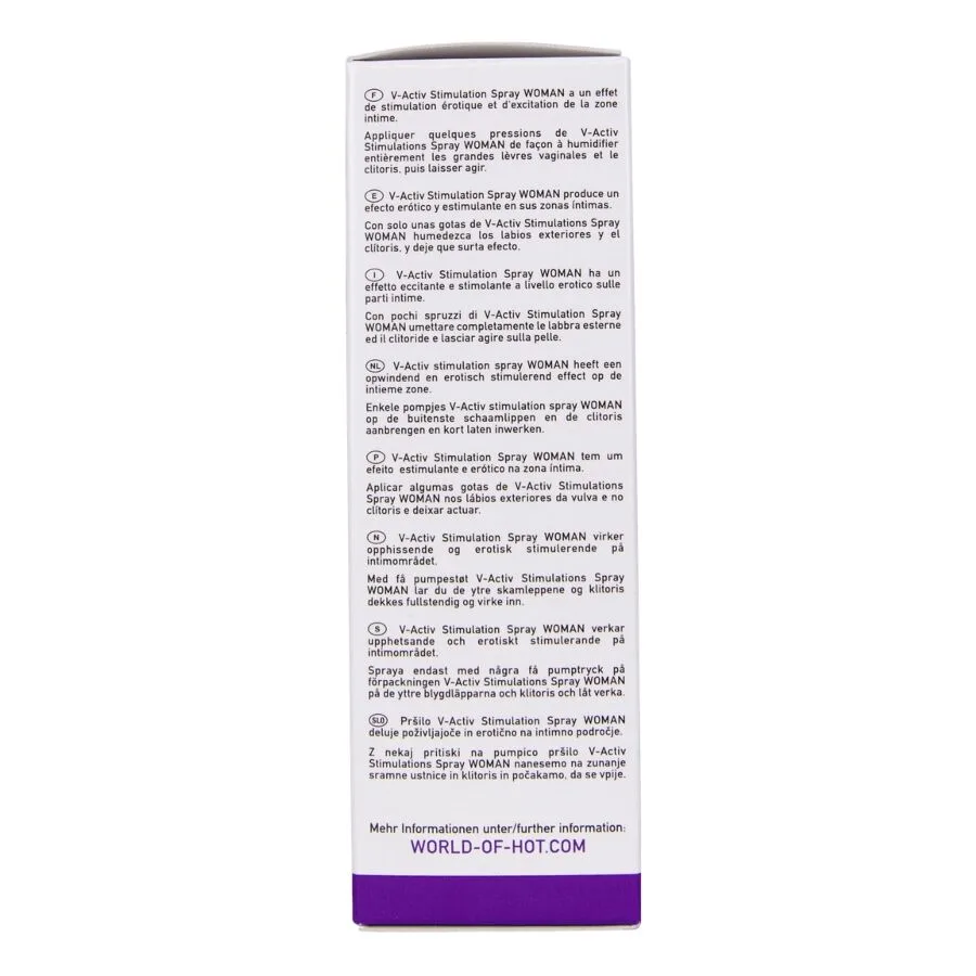 HOT - SPRAY ESTIMULANTE V-ACTIV PARA MULHERES 50 ML