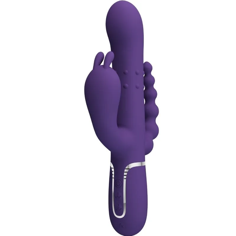 Pretty Love - Cammy Triplo Vibrador Multifunção 4 em 1 Roxo