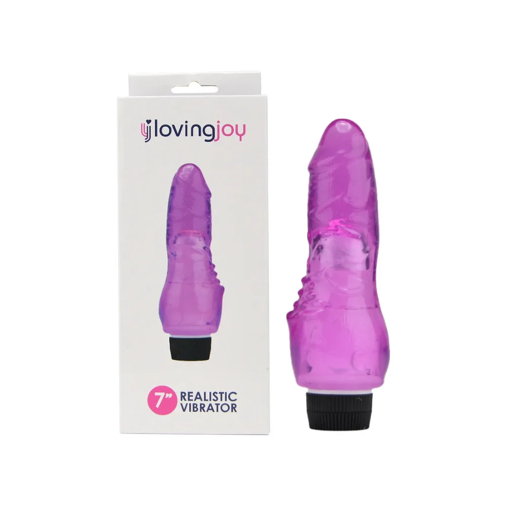 Loving Joy Vibrador Realista 7 Polegadas Roxo