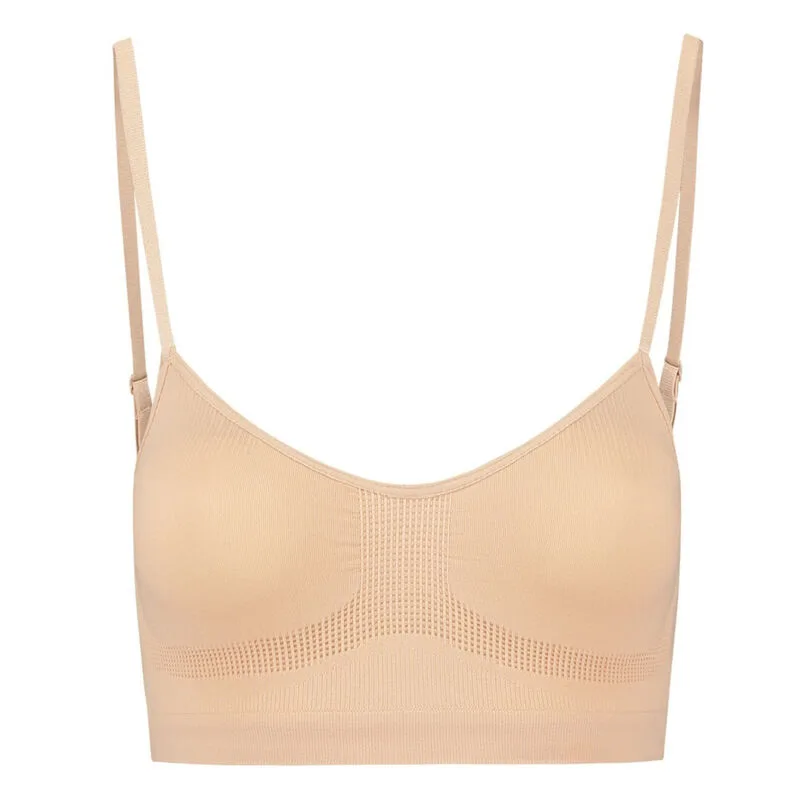 BYE-BRA - MEDIUM CONTROL BRA SEAMLESS BEIGE SIZE