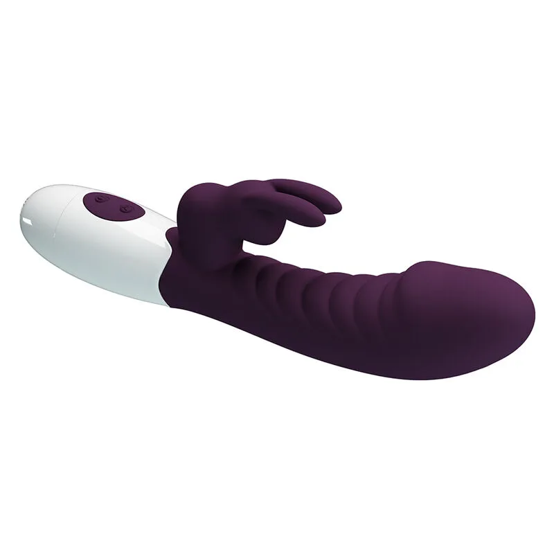 Pretty Love - Vibrador Coelho Naughty Bunny com 30 Funções - Roxo