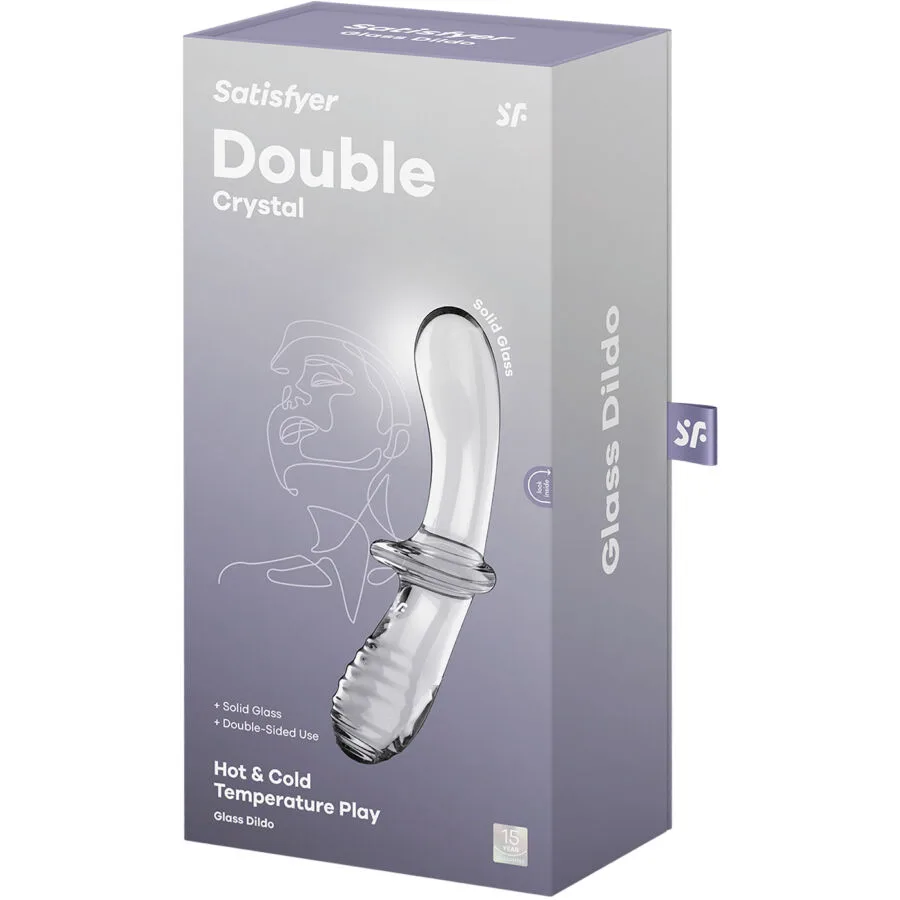 SATISFYER - DILDO DE CRISTAL DUPLO