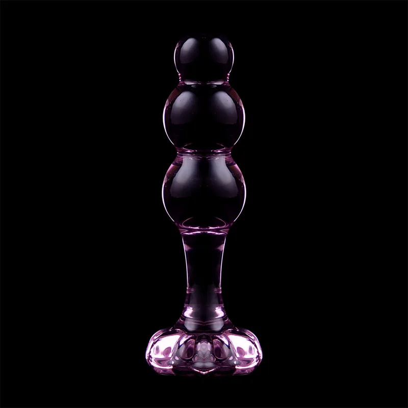 NEBULA SERIES BY IBIZA - MODELO 1 PLUG ANAL VIDRO BOROSILICADO ROSA 10.5 CM -O- 3 CM