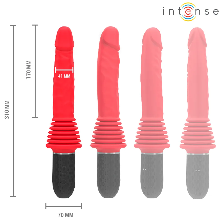 INTENSE - CYNTHIA VIBRADOR DE IMPULSO COM CONTROLE REMOTO E AQUECIMENTO