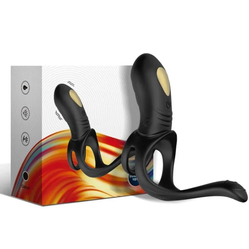 Armony - Joy Jumper Anel Vibrador para Casais e Plug Anal Controle Remoto Preto