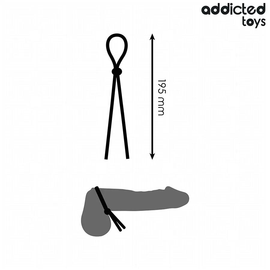 ADDICTED TOYS - SILICONE ROPE FOR THE SINGLE LOOP PENIS