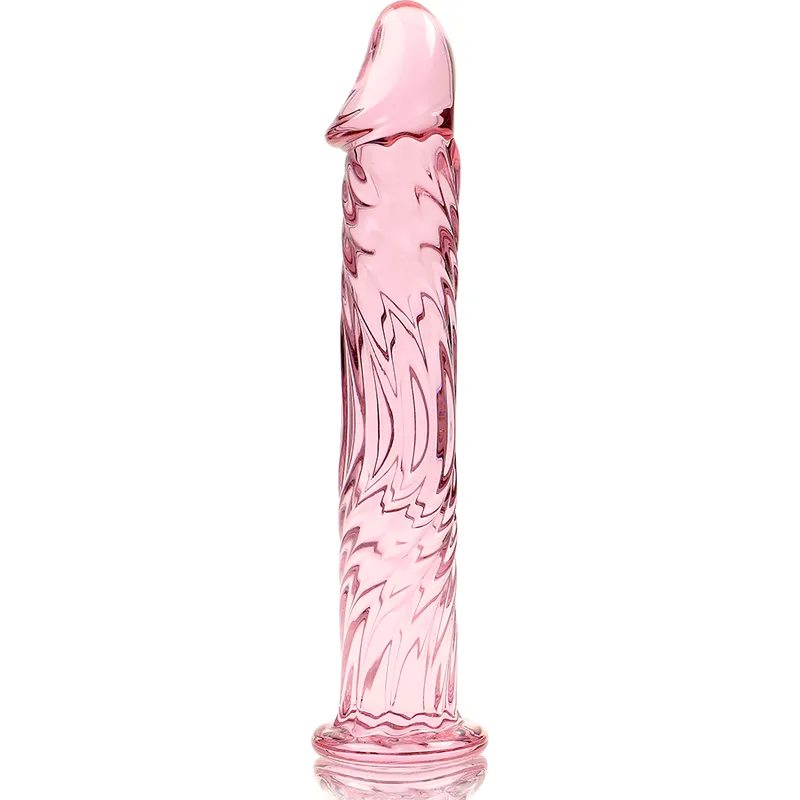 NEBULA SERIES BY IBIZA - MODELO 12 DILDO VIDRO BOROSILICADO ROSA 17 CM -O- 3.5 CM