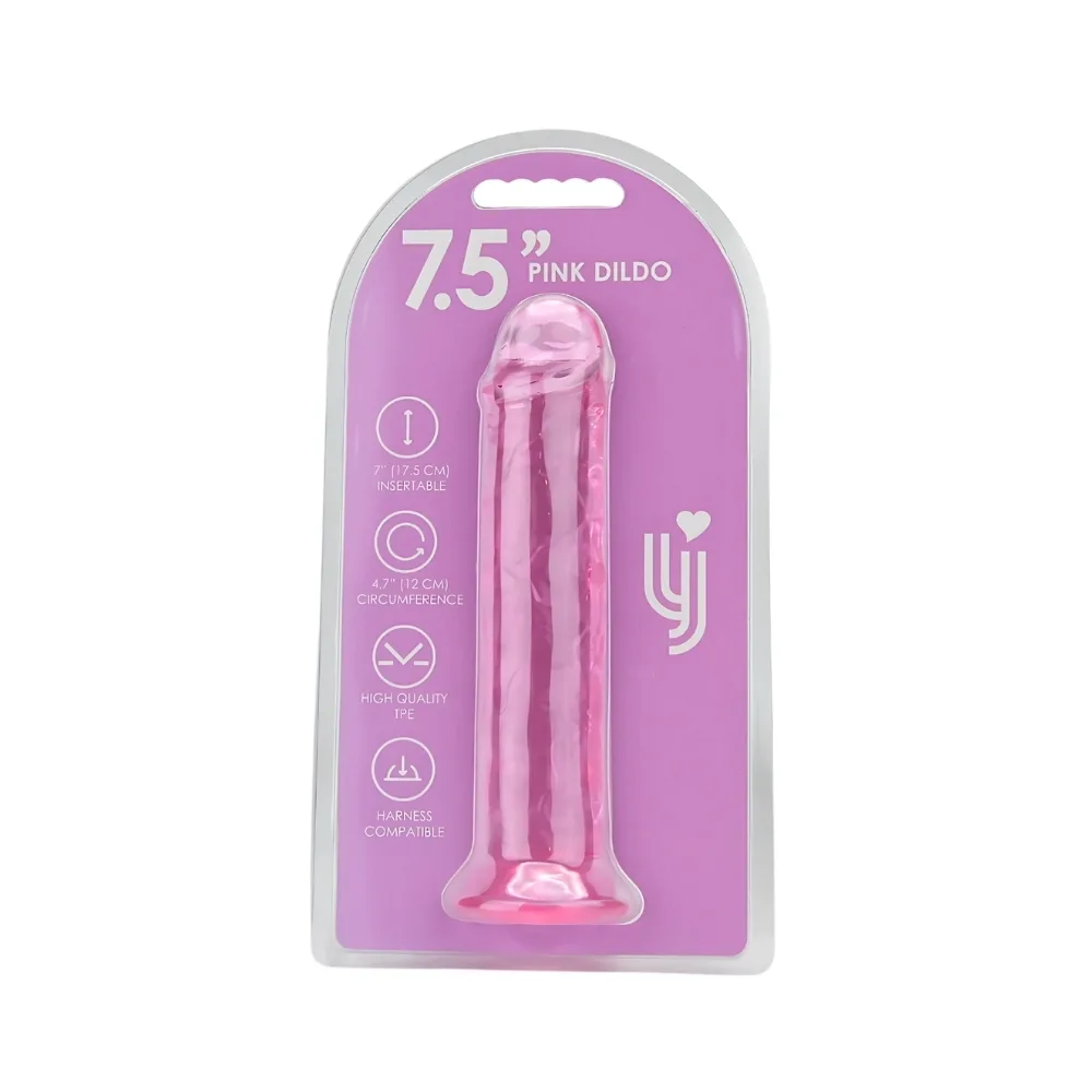 Loving Joy Dildo com Ventosa 7.5 Polegadas Rosa