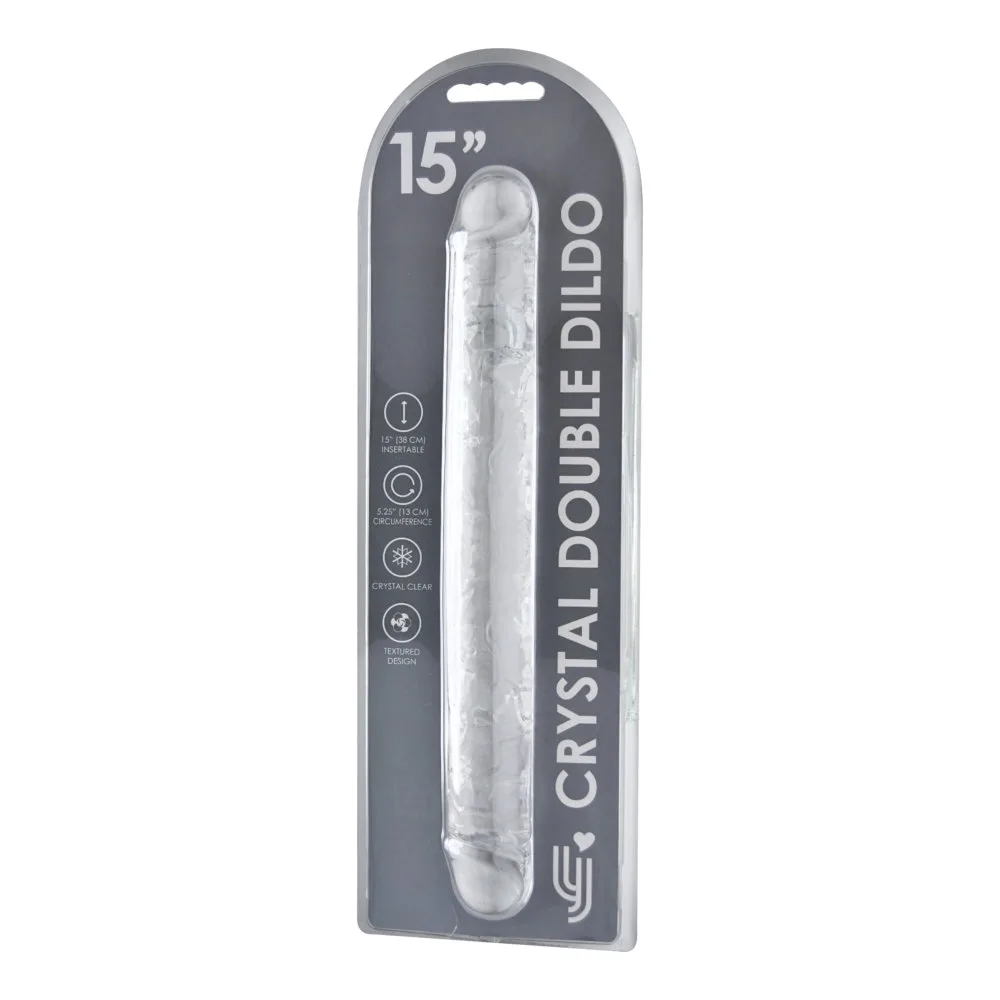 Loving Joy Dildo de Dupla Ponta 15 Polegadas Transparente