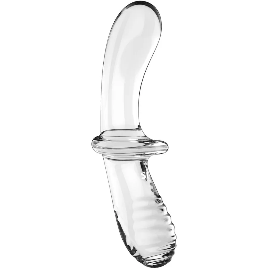 SATISFYER - DILDO DE CRISTAL DUPLO