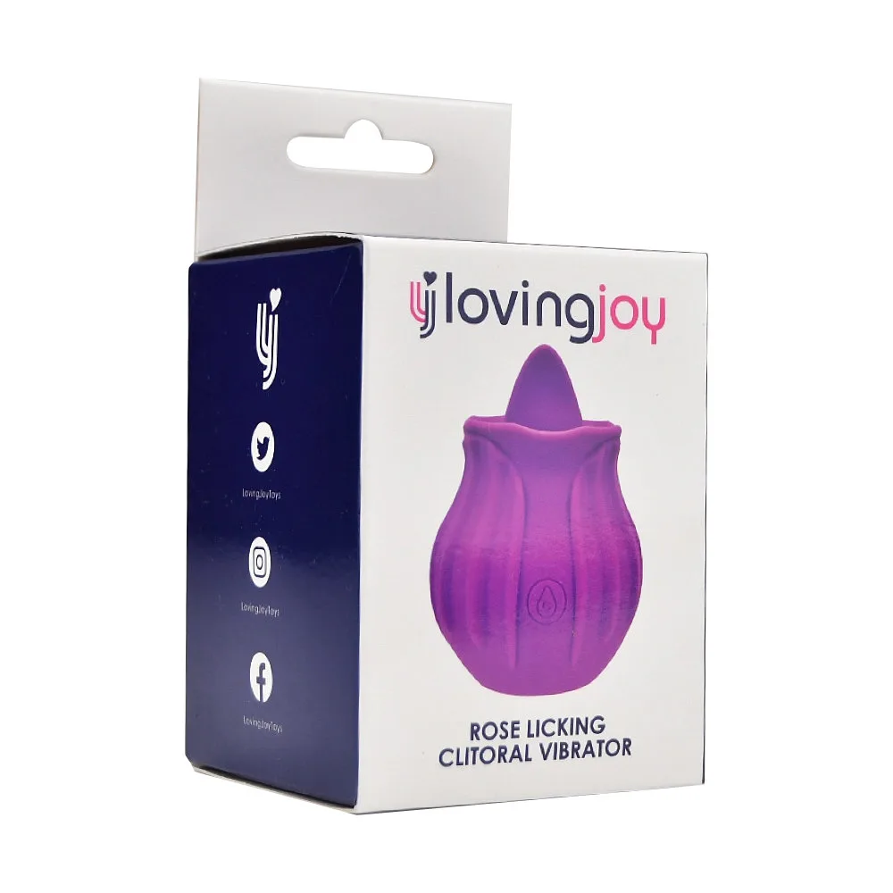 Loving Joy Vibrador Clitoriano Rosa de Lambidela Roxo