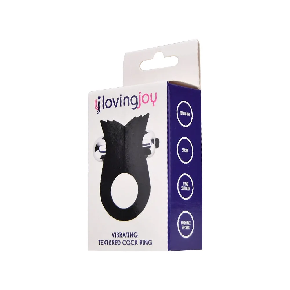 Loving Joy Anel Peniano Vibratório Texturado de Silicone