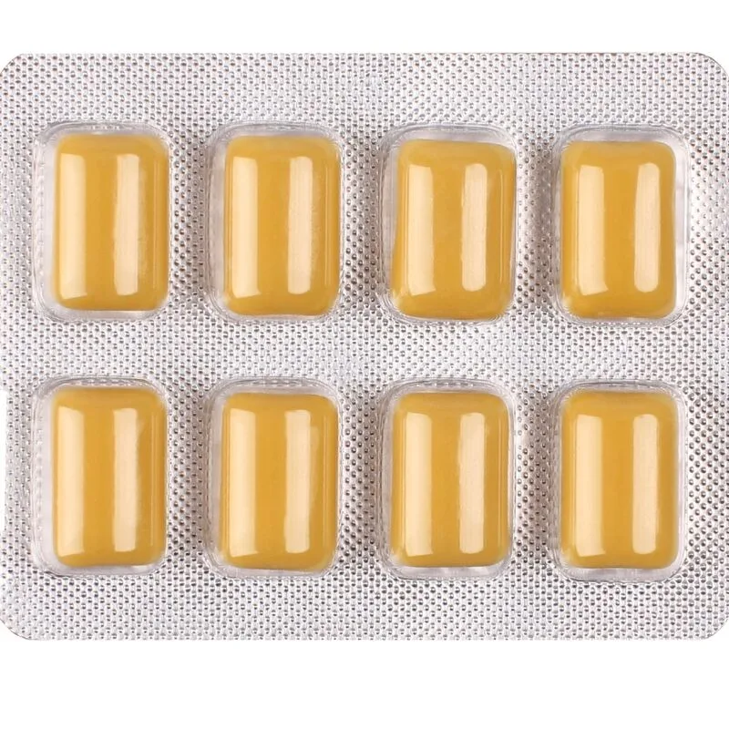 WUG ON - FUNCTIONAL CAFFEINE & GUARANA GUM MINT & VANILLA FLAVOUR BLISTER 8 PCS