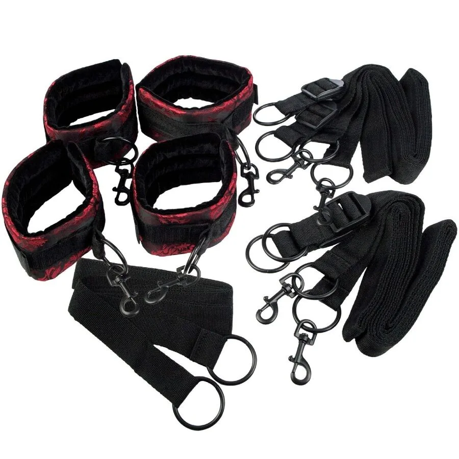 CALEXOTICS - SCANDAL CONJUNTO DE ABRAÇADEIRAS PARA CAMA