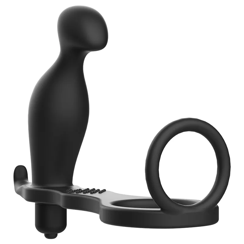Addicted Toys - Anal Plug with Black Silicone Ring 12 cm