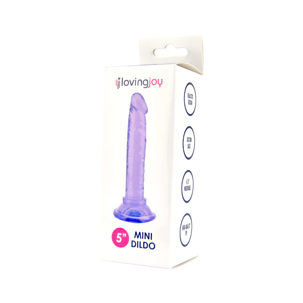 Loving Joy Dildo para Iniciantes 5 Polegadas Roxo