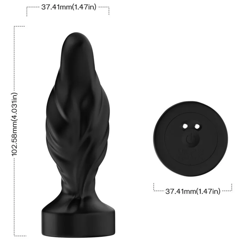 Armony - Vibrador e Plug Anal Controle Remoto Preto