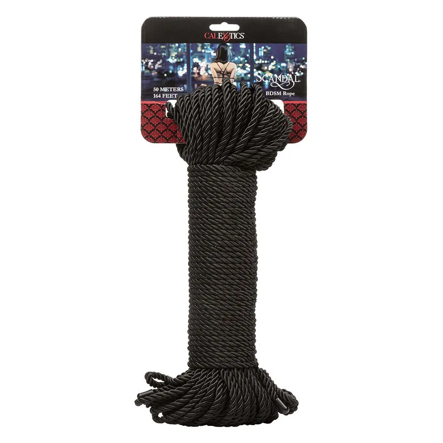 CALEXOTICS - SCANDAL CORDA BDSM PRETA 50 M
