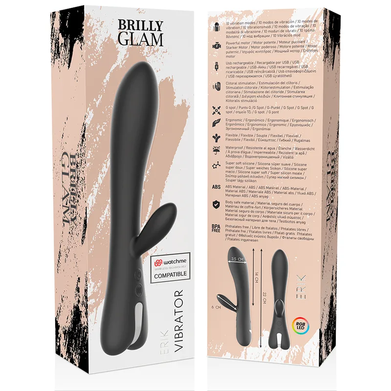 BRILLY GLAM - ERIK VIBRADOR + CONTROLO REMOTO WATCHME