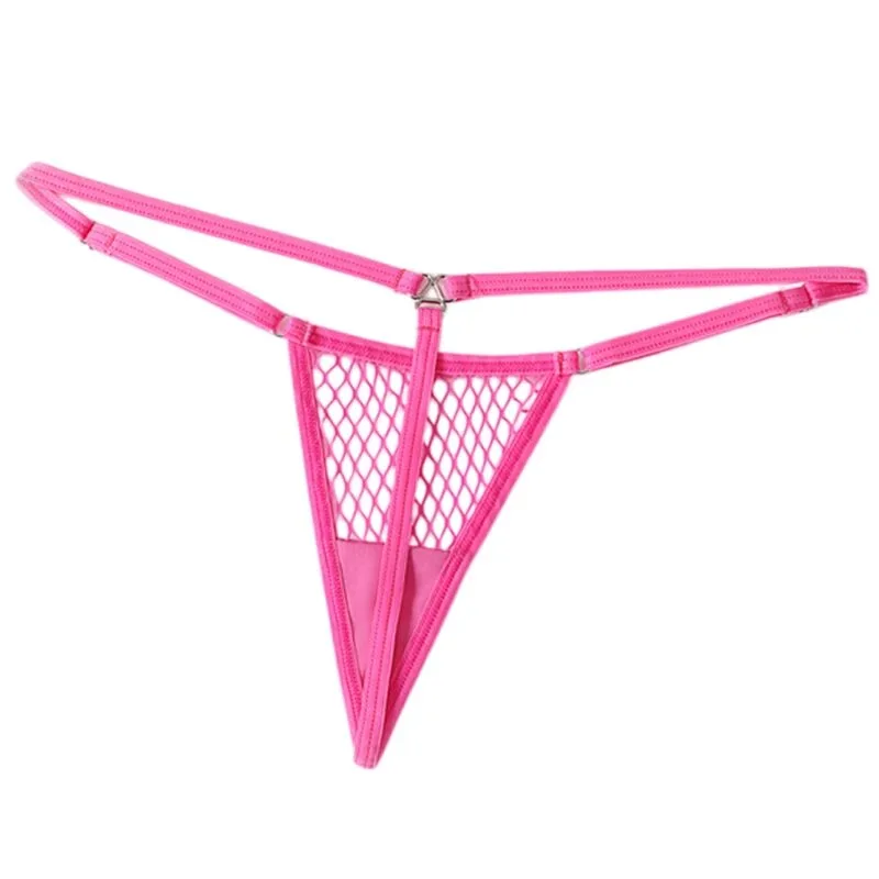 CHILIROSE - CR 4856 MICRO TANGA REJILLA NEON ROSA