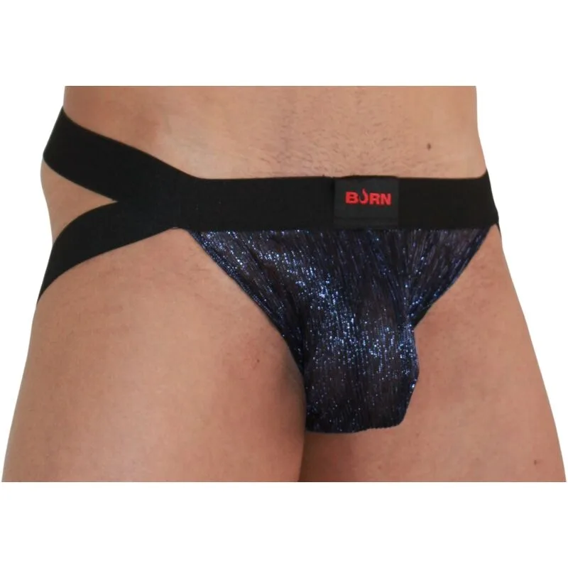 BURN - 006 JOCK SHINY BLUE / BLACK