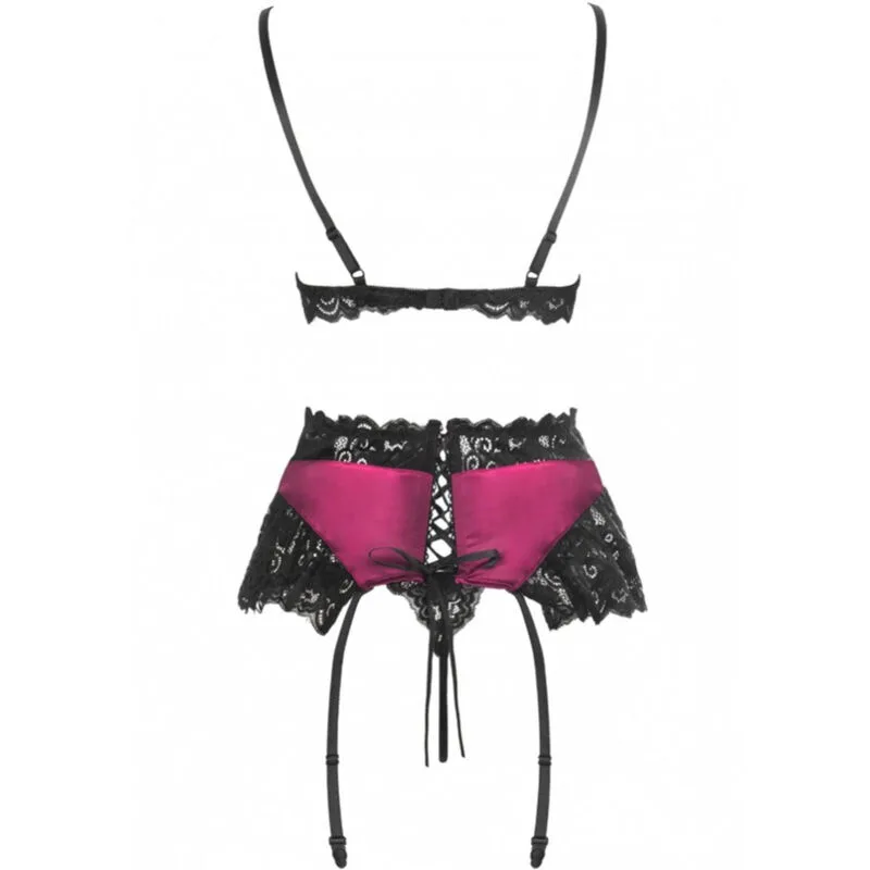 LIVCO CORSETTI FASHION - NAHIR LC 20214 SUTIÃ + CALCINHA + CINTO-LIGA