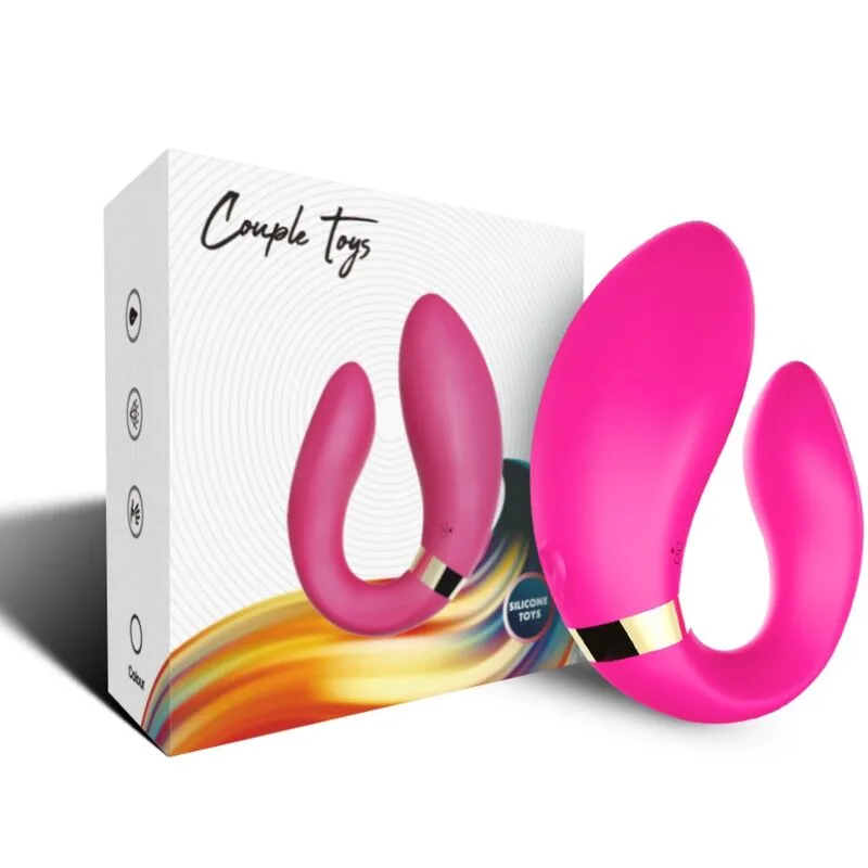 Armony - Vibrador Crescente para Casais Controle Remoto Fúcsia