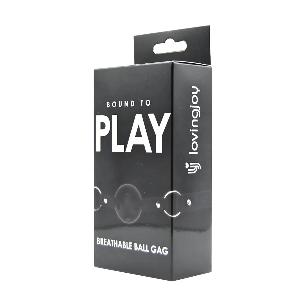Bound to Play Mordaça com Bola Respirável Preto