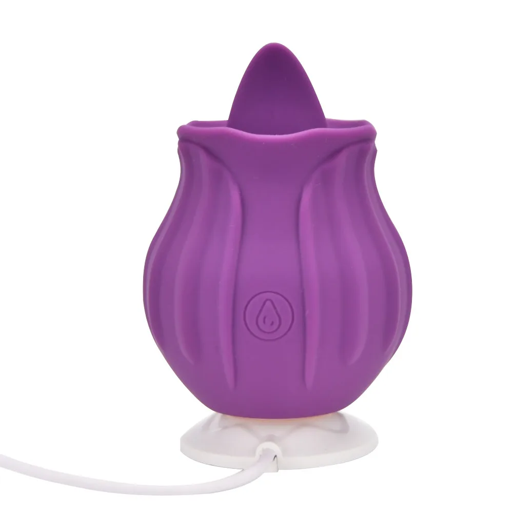 Loving Joy Vibrador Clitoriano Rosa de Lambidela Roxo