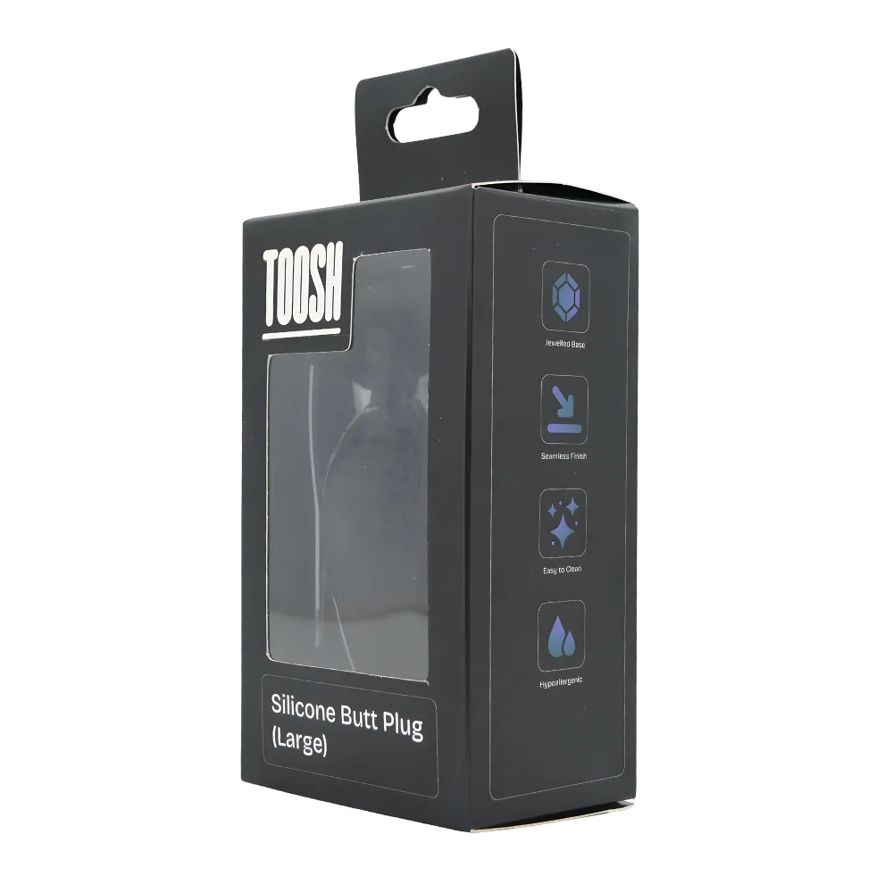 Toosh Black Silicone Butt Plug Large