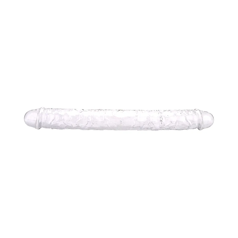 Loving Joy Dildo de Dupla Ponta 15 Polegadas Transparente