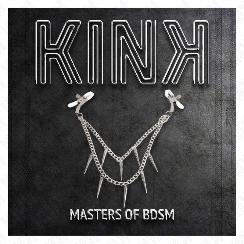 KINK - NIPPLE CLAMPS WITH SPIKES CHAINS 30 CM