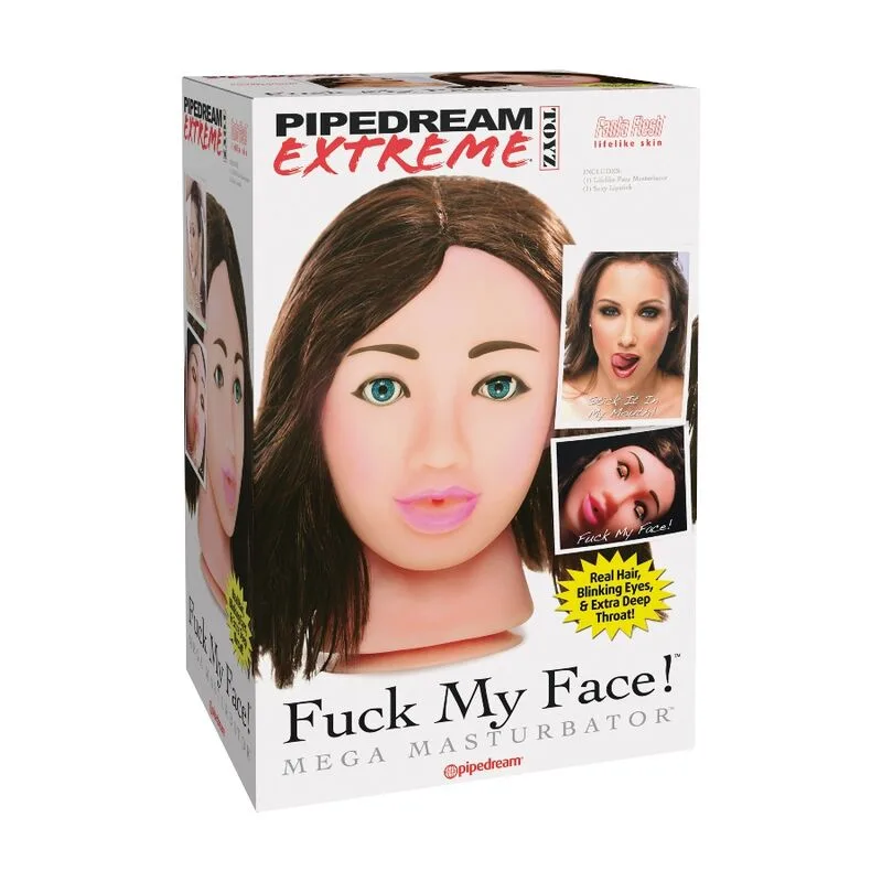 EXTREME TOYZ - FODA-ME MEGA MASTURBADOR MARROM FACE