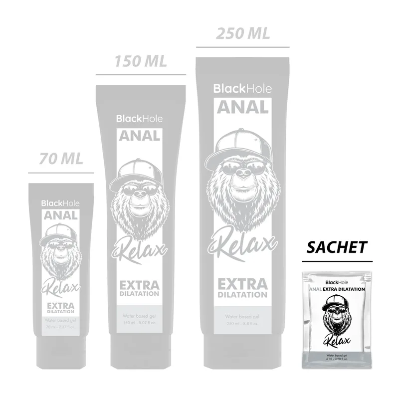 BLACK HOLE - GEL À BASE DE ÁGUA EXTRA DILATAÇÃO 6 ML DOSE ÚNICA