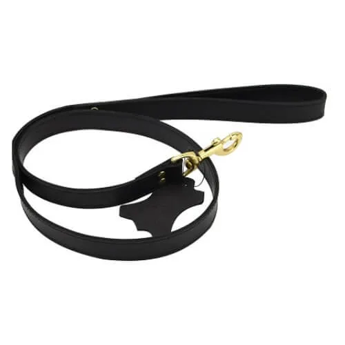 Bound Noir Trela em Pele Nubuck