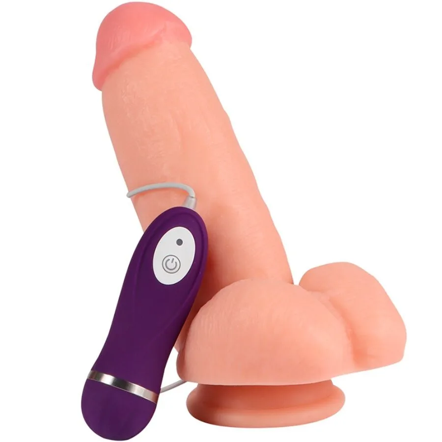 SHEQU - RED EAGLE VIBRADOR DILDO COM CONTROLE REMOTO 17 CM