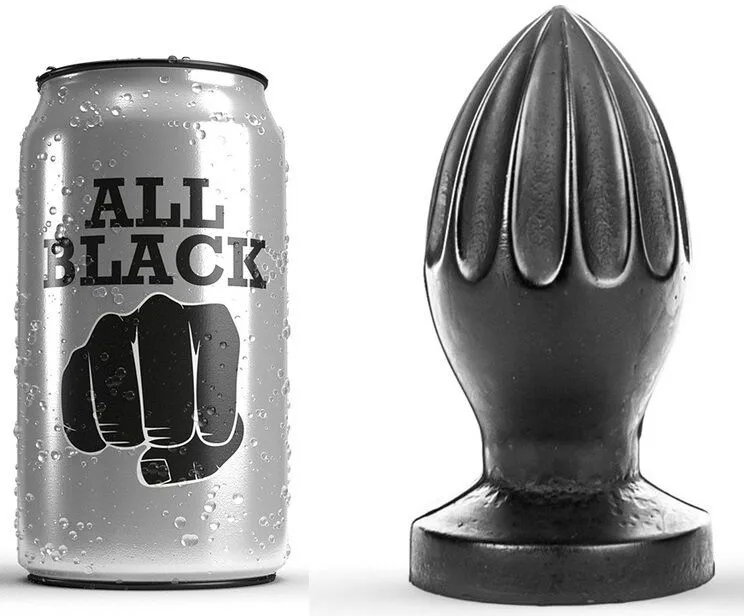 All Preto - Plug Anal 12 cm