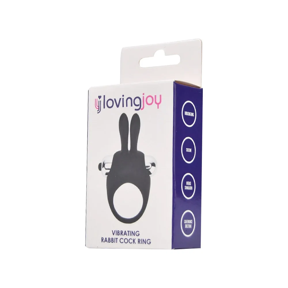 Loving Joy Anel Peniano Vibratório Rabbit de Silicone