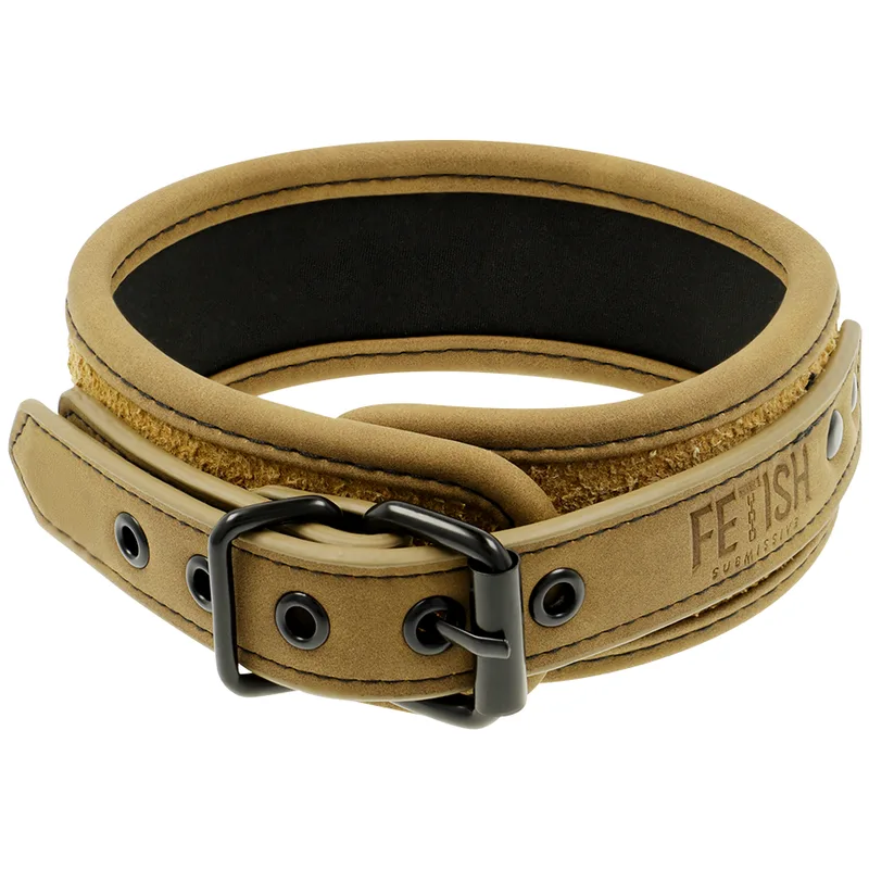 FETISH SUBMISSIVE ORIGIN - COLAR DE CORRENTE COM FORRO DE NEOPRENE