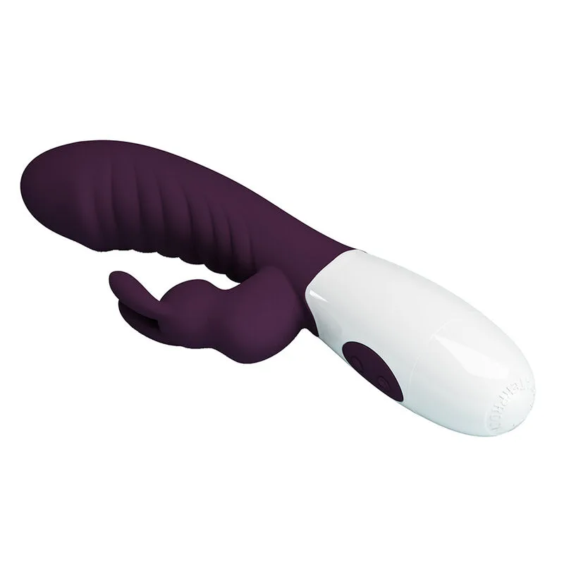 Pretty Love - Vibrador Coelho Naughty Bunny com 30 Funções - Roxo