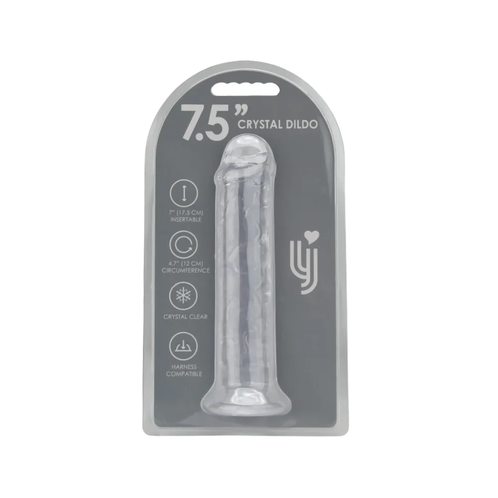 Loving Joy Dildo com Ventosa 7.5 Polegadas Transparente
