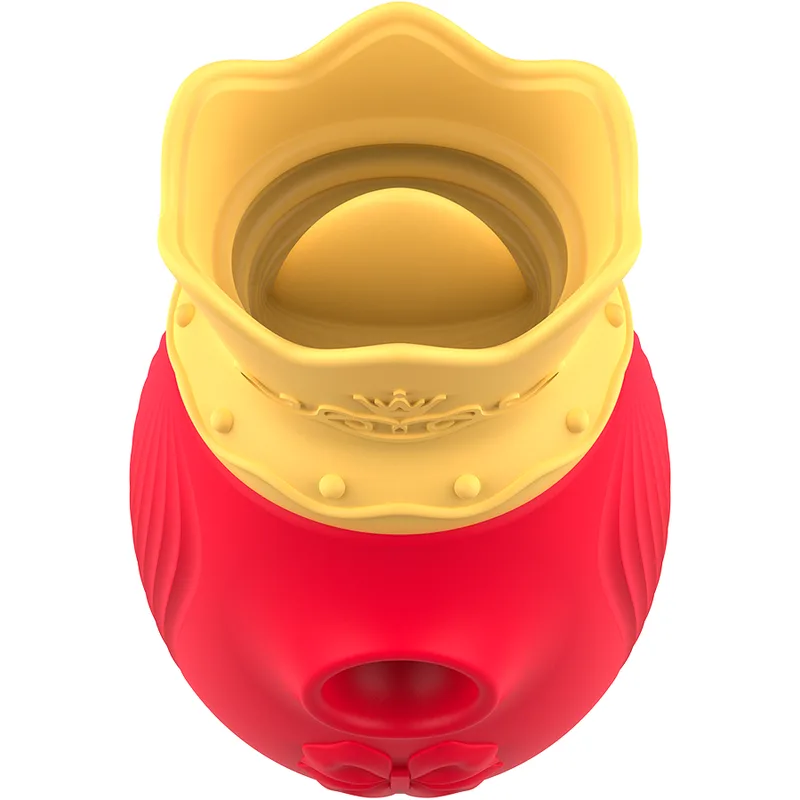 INTENSE - CLITORIS STIMULATOR 10 SUCTION AND LICKING MODES - RED
