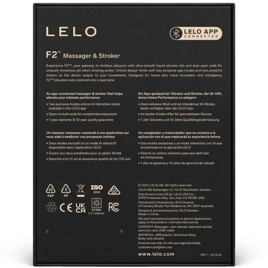 LELO - F2S™ TEAL MASTURBADOR MASCULINO VERMELHO