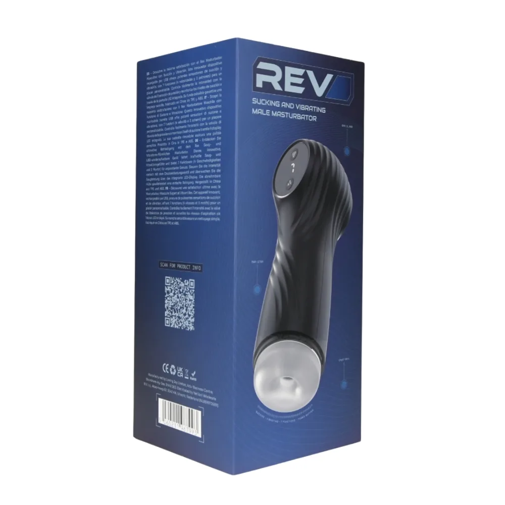 Rev Masturbador Masculino com Sucção e Vibração