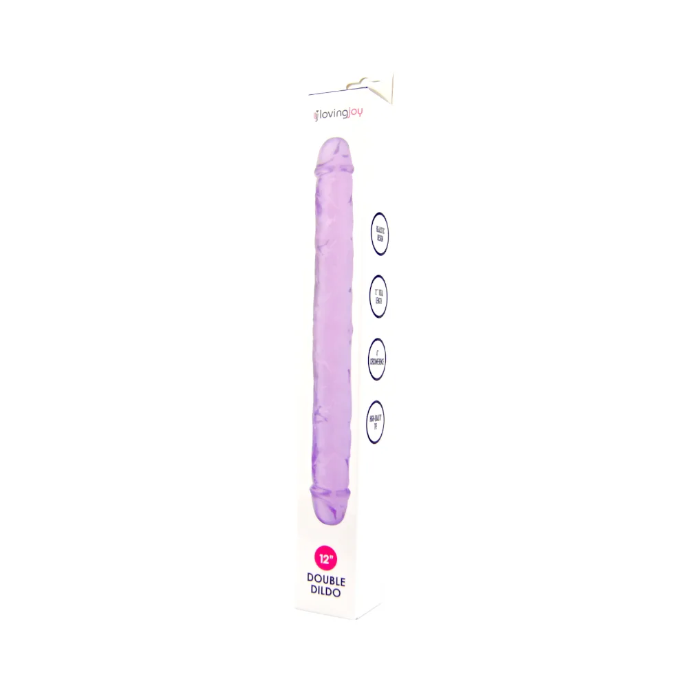 Loving Joy Dildo Duplo 12 Polegadas Roxo