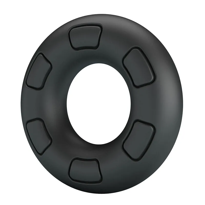 Crazy Bull - Anel Peniano de Silicone Super Macio Bertram Preto