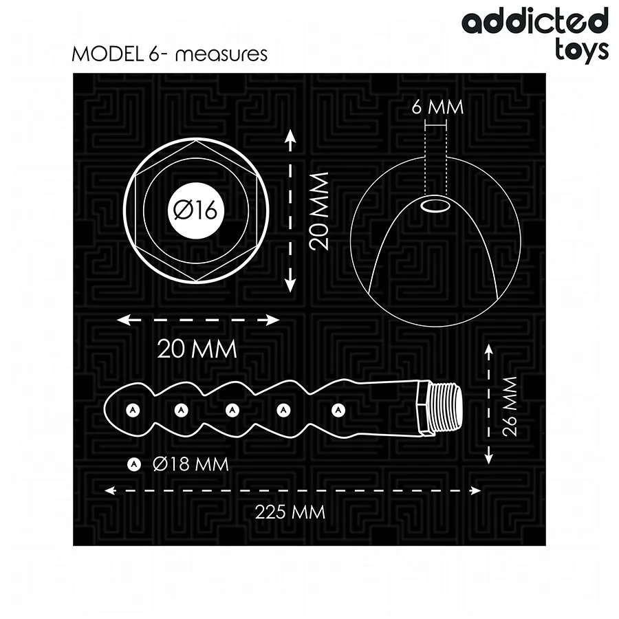 ADDICTED TOYS - ANAL CLEANER WITH UNIVERSAL ADAPTER MODEL 6