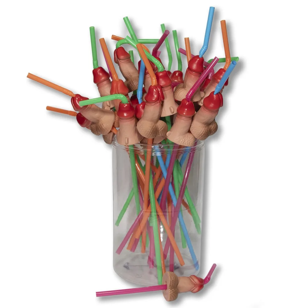 Palhinhas em Forma de Pénis (Pack de 30)
