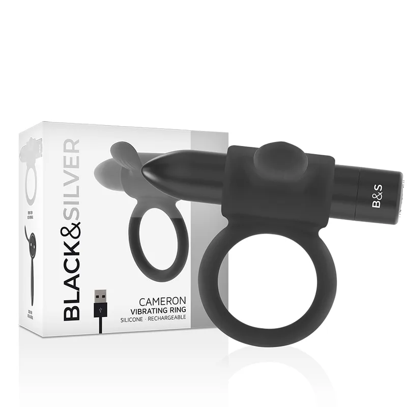 Preto&Silver - Anel Recarregável Cameron Preto