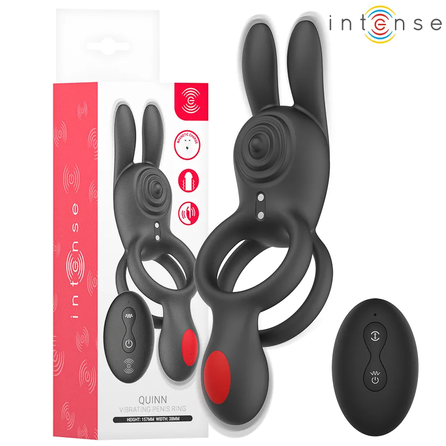Intense - Anel Vibratório Duplo Quinn com Controle Remoto